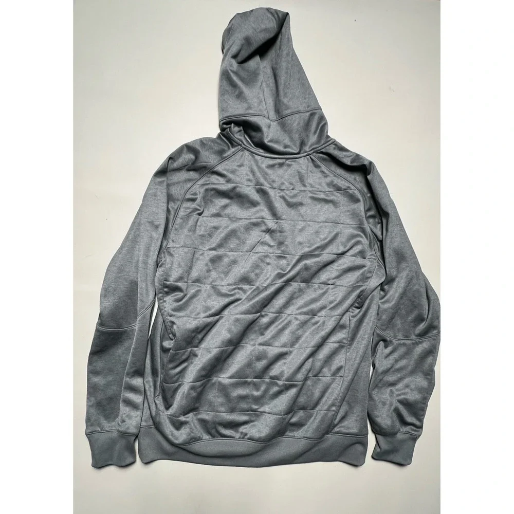 Jordan Therma-FIT Men's Full-Zip Hooded Fleece Track Jacket Gray L